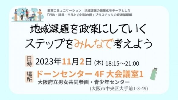 政策コミュニケーション　地域課題の政策化をテーマとした「行政・議員・市民との対話の場」プラスチック資源循環編